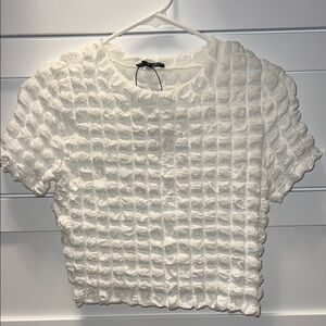 Papermoon White bubble Crop